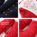 IYEAL Thick Warm Infant Baby Rompers Winter Clothes Newborn Baby Boy Girl Knitted Sweater Jumpsuit Hooded Kid Toddler Outerwear