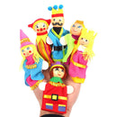 Baby Tell Story Finger Puppets Three Pigs Mermaid Castle Princess Cartoon Theater Role Play Educational Toys For Children Gifts