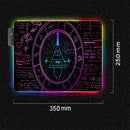 Spiel Mousepad RGB Persönlichkeit Mathematiker Digital LED Spiel Zubehör Computer Tastatur Teppich Pad PC Notebook Gamer Schreibtischunterlage