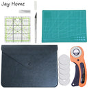 5Pcs Sewing Cutting Tool 45mm Rotary Cutter Carving Knife Patchwork Ruler Cutting Mat for Fabric Leather Cloth Quilting Supplies