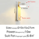 Modern LED Wall Lamp For Bedroom Bedside Study Indoor Round Iron Light Practical Luminaire Deco Maison Reading Lighting Fixtures