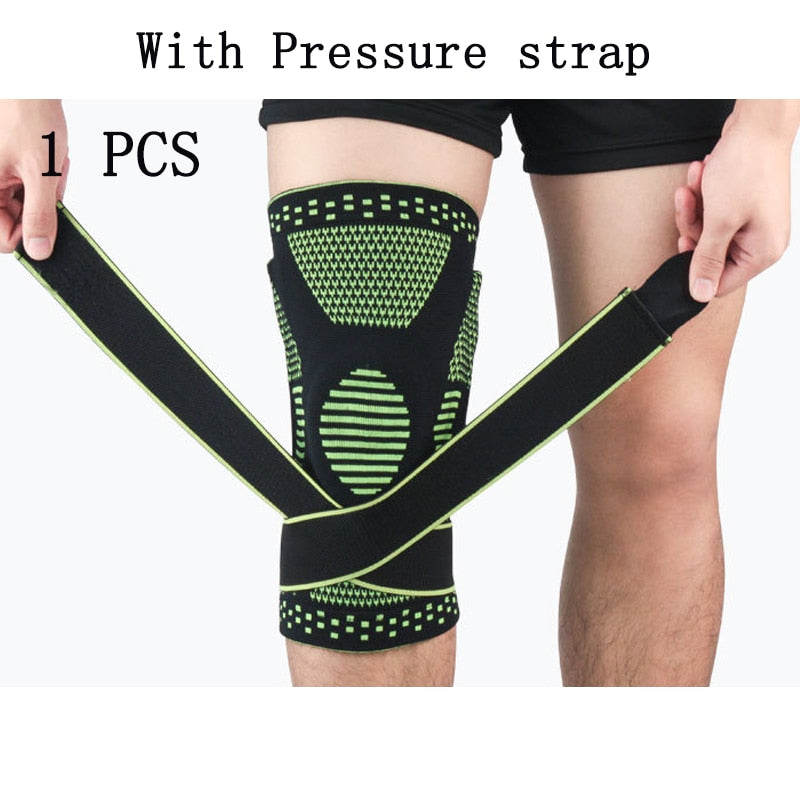 1PCS Knee Pads Compression Fitness Kneepad Running Basketball Knee Support Sports Brace Sleeve Volleyball Patella Protect Guard