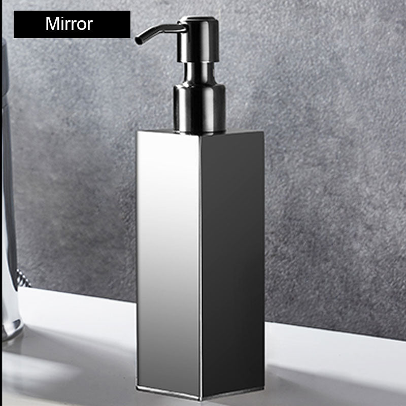 304 Stainless Steel Soap Dispenser Wall Mount, Manual Liquid Soap Dispenser Shampoo Dispenser for Kitchen and Bathroom