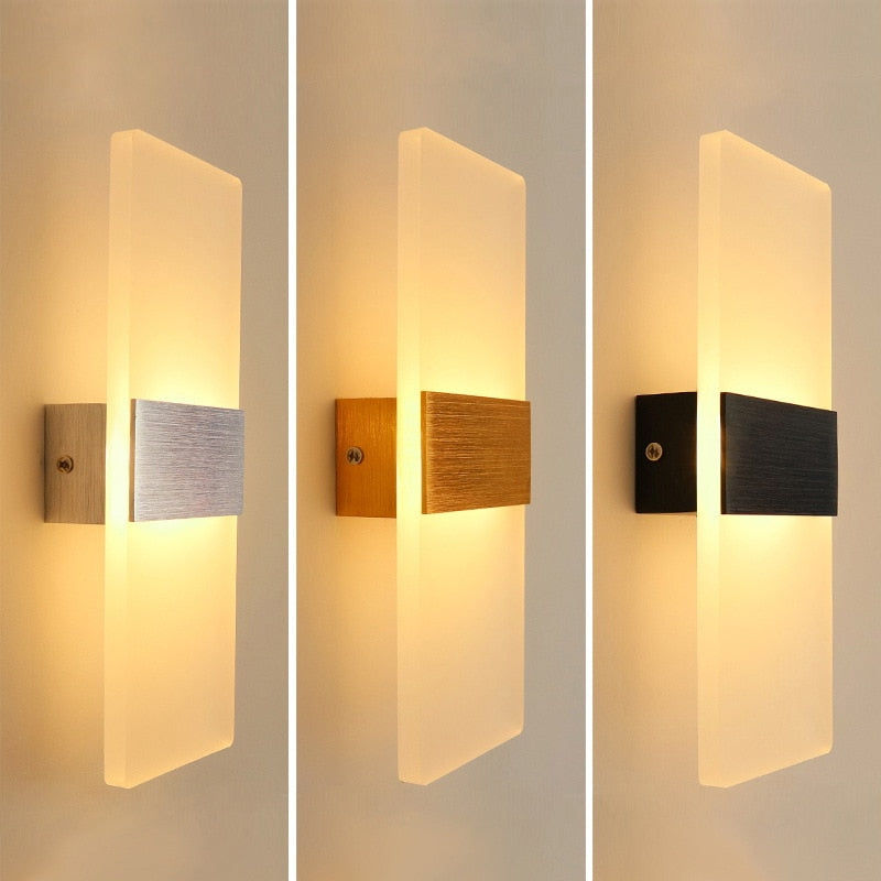 Decor Indoor Wall Lamp Plug In Dimming Acrylic Modern Bedroom Wall Light Led For Home Bedside Wall Sconce With Plug 12W 4 Colors