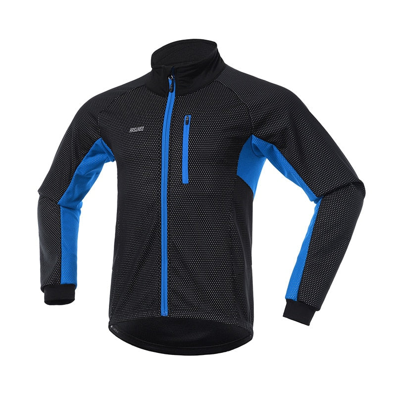 ARSUXEO, chaqueta térmica de invierno para hombre, chaqueta reflectante impermeable a prueba de viento, chaqueta cálida para bicicleta, pantalones MTB, conjuntos de ropa de ciclismo