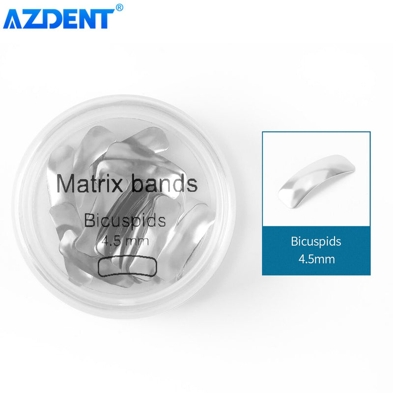 AZDENT Dental Sectional Matrix Contoured System Metal Matrices Dentistry Matrix Band Resin Clamping Seperating Ring Autoclavable