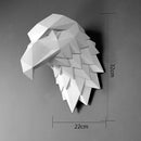 3D Wall Hanging Decoration Eagle Head Animal Figurines Living Room Wall Decor Decorative Sculpture Home Interior Decoration
