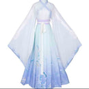 Plus Size 6XL Hanfu Couples Chinese Traditional Embroidery Clothes Adult Halloween Cos Costume Black Blue Hanfu For Men/Women
