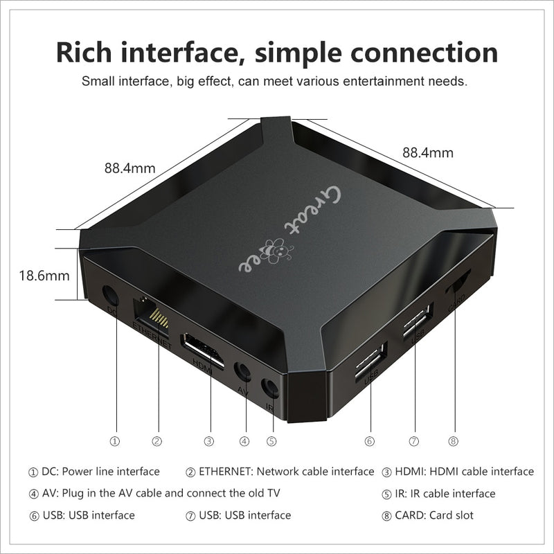 Bestseller Great Bee TV Box para IPTV, los decodificadores más populares y el árabe más estable Free For Life TV