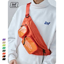 INFLATION Multi-pocket Double Zipper Streetwear Waist Bag Clear Fanny Pack Belt Bag Transparent Plastic Large Bum Bag 228AI2019