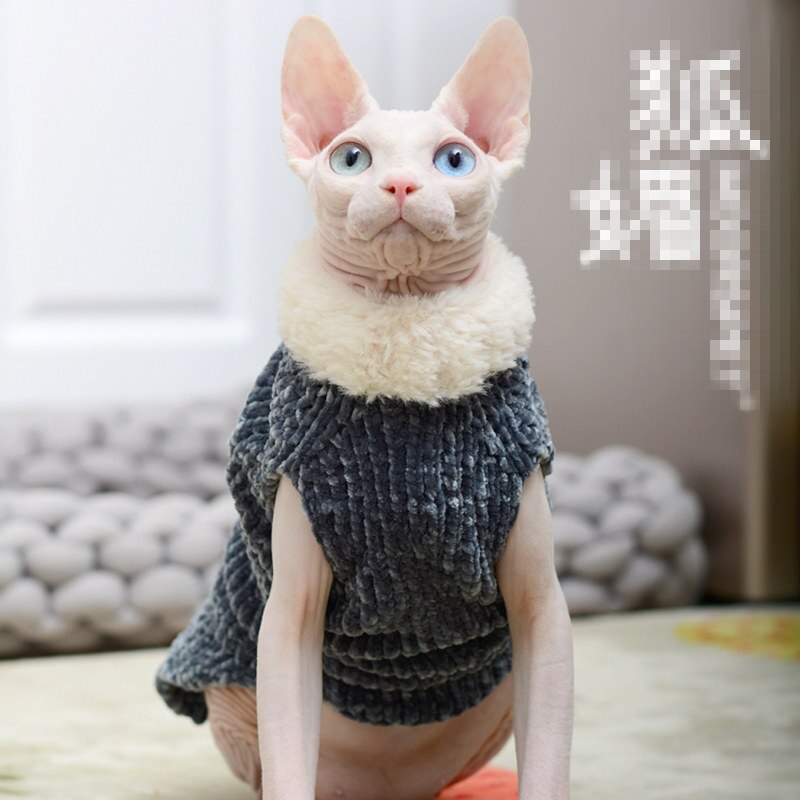 [MPK Store]Hairless cat sphinx cat clothes handmade sweater warm vest autumn and winter