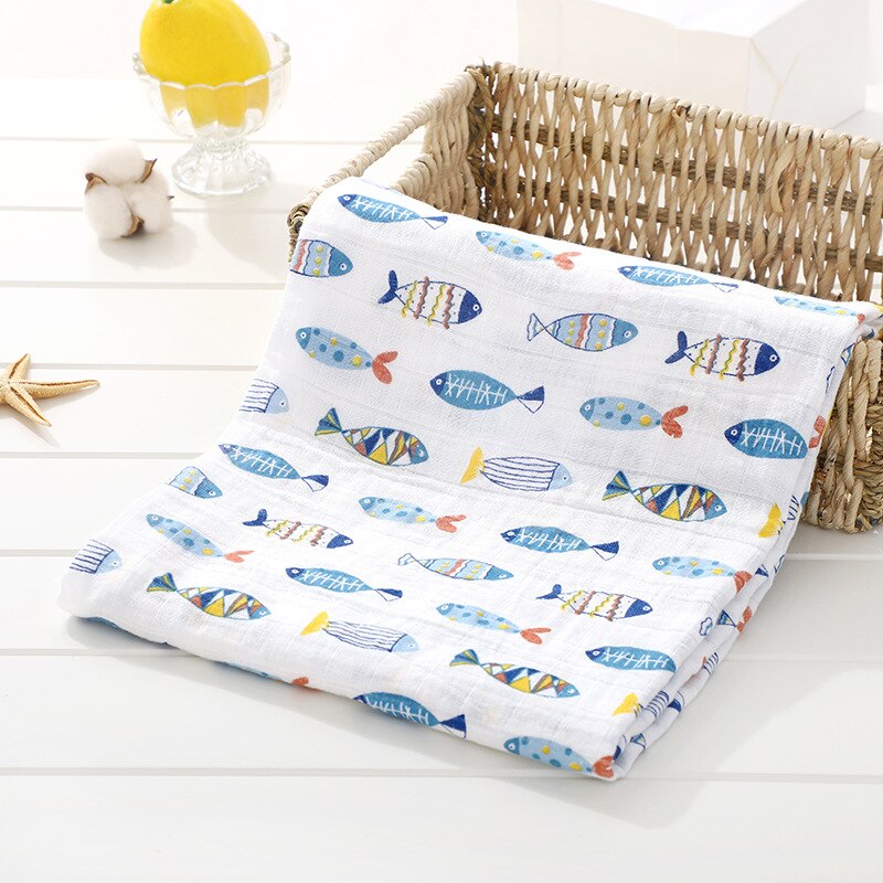 120X110cm Baby Blankets Newborn Swaddle Wrap Blankets Cotton Infant Muslin Diaper Cloth Blanket Towel