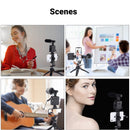 MAMEN Smartphone Vlogging Kits With Microphone Fill Light Tripod For Android/iOS Phones Professional Photography Studio Kits