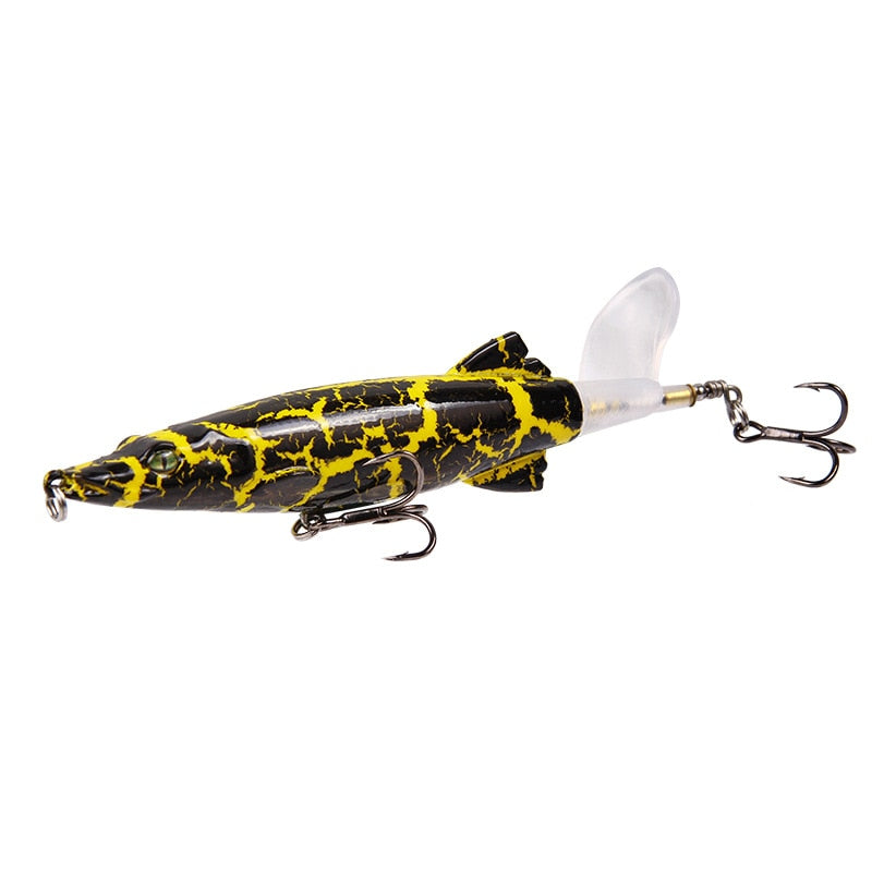 13cm 16g nuevo Whopper Plopper flotante Popper señuelo de Pesca con cola suave giratoria Artificial cebo duro Swimbait Pesca