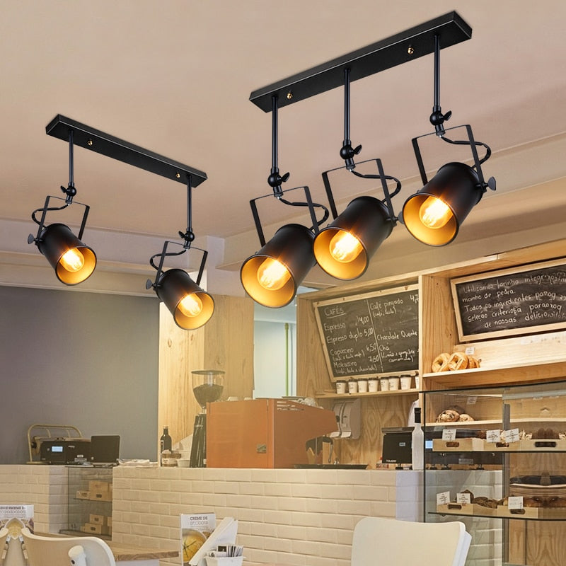 Neue industrielle Pendelleuchte Vintage Loft Pendelleuchte Strahler amerikanische Pendelleuchte LED Lampe Restaurant Café Bar Dekoration