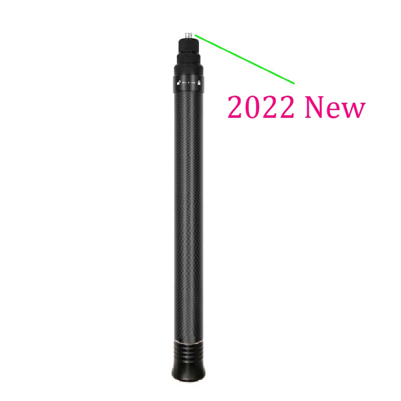 Palo Selfie Invisible de fibra de carbono ultraligero de 1,5 m para Insta360 X3 / ONE X2 / ONE RS / R / ONE X 2022 accesorio nuevo