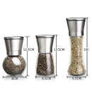 Pepper Grinder 2 in 1 Stainless Steel Manual Salt and Pepper Mill Grinder Spice Shakers Kitchen Tools Accessories for Cooking
