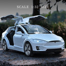 1:32 Tesla MODEL X aleación modelo de coche Diecast y vehículos de juguete coches de juguete envío gratis chico juguetes para niños regalos de navidad niño juguete