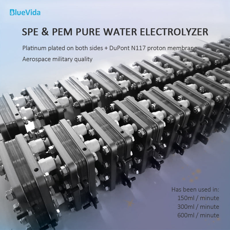 Bluevida 99.99% High Purity Hydrogen Inhalation Machine Low Noise Make Hydrogen Water H2 Inhalation Generator SPE/PEM 150ml/m