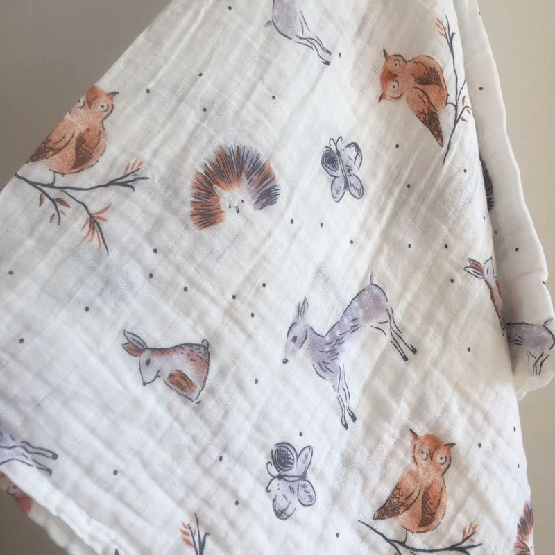 120X110cm Baby Blankets Newborn Swaddle Wrap Blankets Cotton Infant Muslin Diaper Cloth Blanket Towel