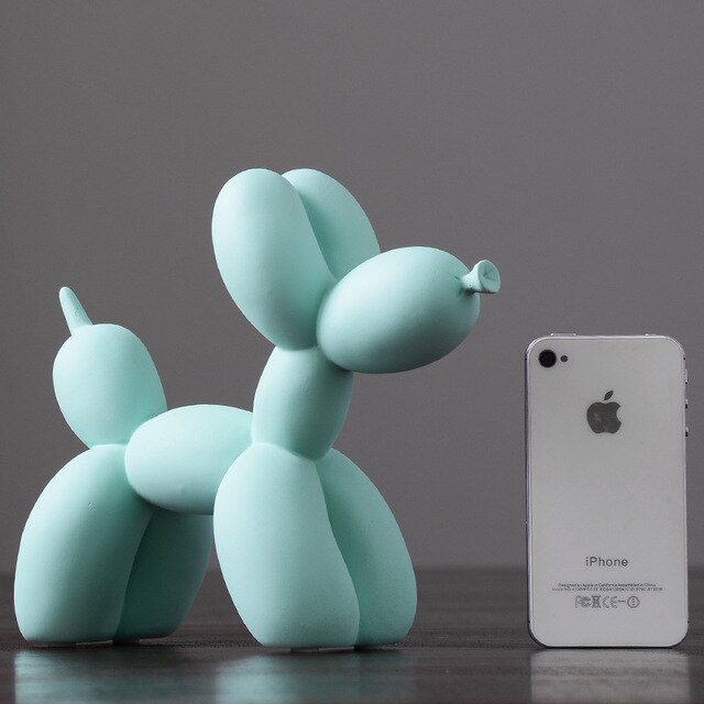 Nordic Creative Balloon Dog Home Decorations Living Room Bedroom TV Cabinet Adornment Cute Resin Animal Desktop Ornaments Gift