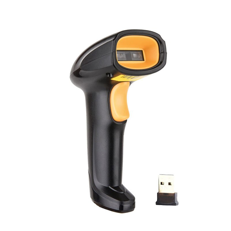 wireless barcode reader Cheapest 1D CCD high quality with long range handheld barcode scanner EVAWGIB USB interface 2.4GHz