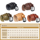 Cinturón para hombre de la marca MEDYLA, cinturones de cuero genuino natural de alta calidad para hombres, cinturón de cuero real con hebilla negra mate de metal duro