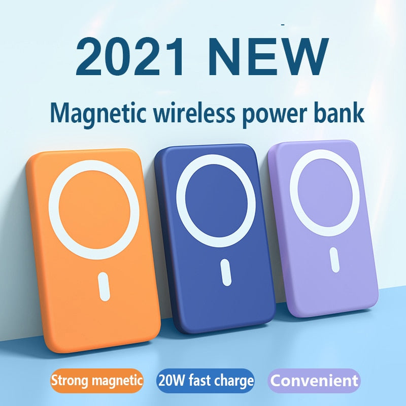 Banco de energía portátil de carga rápida inalámbrico magnético 10000mAh 15W para iphone 13 12 pro max 12mini paquete de batería auxiliar externa