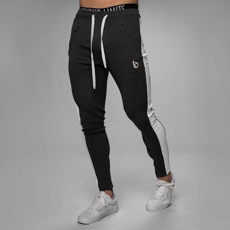 2019 Herren Jogger Freizeithose Fitness Herren Sportbekleidung Hosen Unterteile Skinny Jogginghose Hose Schwarz Gyms Jogger Sweat Pants