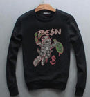 Sweatshirt Men Diamond design Hoodie  Hip Hop Crewneck Sweatshirts Winter Autumn  Design Brand Clothing