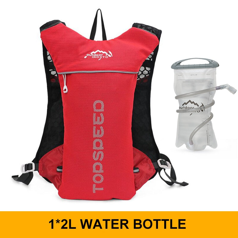 Trail Running-5L Ultralight backpack, hydration jogging vest, Marathon, bicycle, water bottle 250ml 500ml