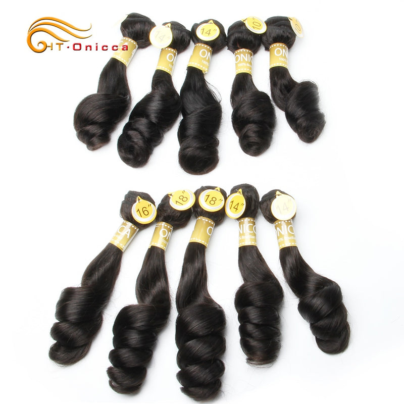 Curly Bundles 5 Teile / los Peruanisches Menschenhaar bündelt Ei-Locken-Haar-natürliche Farben-Menschenhaar-Verlängerungen für schwarze Frauen