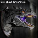 Dragon Legends Prop 3d Wall Mounted Dinosaur Smoke Light Wall Art Sculpture Shape Statue Home Decor Room Halloween Decoration