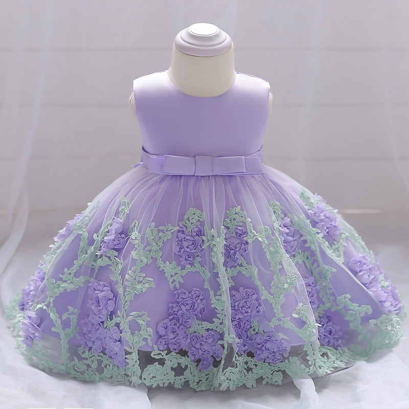 Summer Flower Girl Dress Princess Christening Birthday Dress for 1 Year Baby Girl Party Wedding Prom Dress Vestidos 12 24 Month