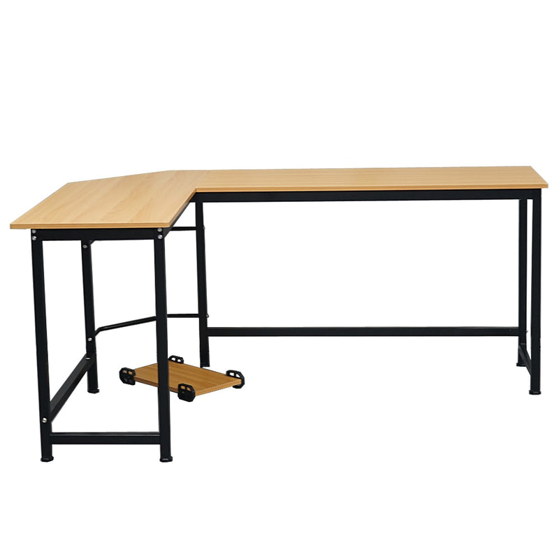 Two Colors L-ShapedL-Shaped Desktop Computer Desk  Computer Table PC Desk Rotating Corner Desk &amp; Modern Office Study Workstation