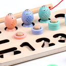 Montessori Early Childhood Education Puzzle Macaron Number Operation Fishing Game Multifunctional Logarithmic Board Math Toys