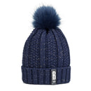 New Women Warm Thick Hat Fashion Winter Hats For Woman Add Fur Lined Knitted Cap Letter B Beanie Hat Girls Pompom Knitted Hat