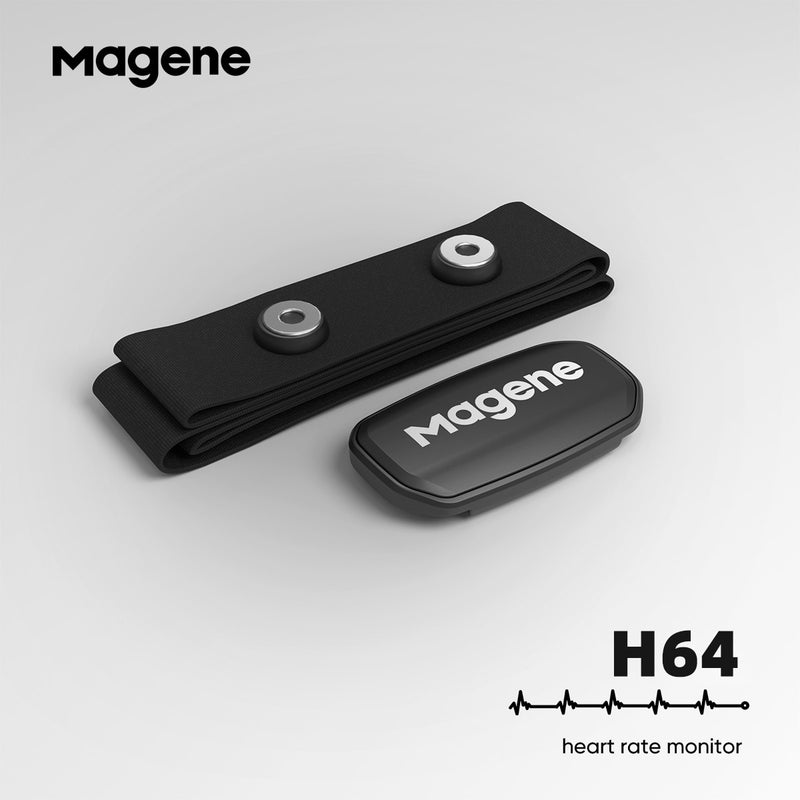 Ciclismo Magene Mover H64 Modo dual ANT + y Bluetooth 4.0 Sensor de frecuencia cardíaca con correa para el pecho Computadora Bicicleta Wahoo Garmin Sports