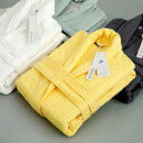Green Robe 100% Cotton Waffle Gauze Robe Bath Robe Soft Ventilation Robe  All Seasons Females Casual Home Bathrobe Japan Style