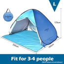 Full Automatic Camping Tent With Door Window Anti-UV Awning Tents Quick Opening Outdoor Sunshelter For 1-4 People Sunproof X147B