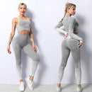 Women 2/3/5pcs Yoga Set Running Seamless Gym Workout Short Sleeve+Top Sport+Leggings+shorts+bra Fitness Suit Yoga Suit