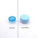 100pcs 2g/3g/5g/10g/15g/20g Empty Plastic Clear Cosmetic Jars Makeup Container Lotion Bottle Vials Face Cream Sample Pot Gel Box
