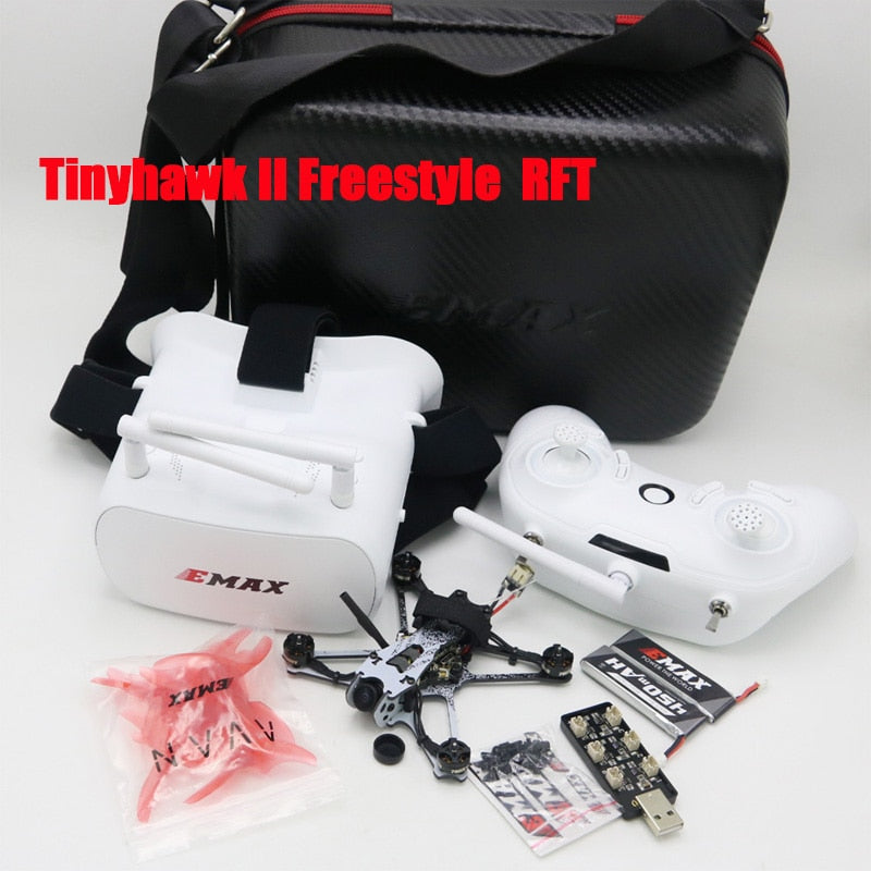 EMAX Tinyhawk II Freestyle 115mm 2.5 inch F4 5A ESC FPV Racing RC Drone RTF / BNF Version with Remote Control / Fpv Goggle