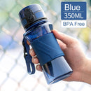350ml UZSPACE Water Bottles BPA Free Protein Shaker Child Portable Leakproof Sports Drinkware Outdoor Eco-friendly Tritan Bottle
