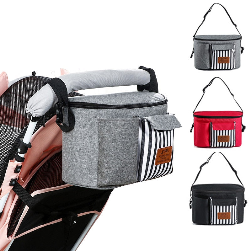 Baby Stroller Bag Waterproof Diaper Bag Mom Travel Hanging Nappy Bags Carriage Buggy Cart Bottle Backpack