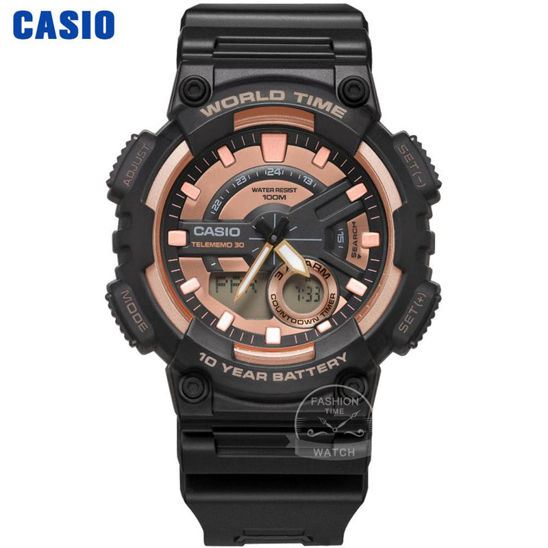 Reloj Casio en venta, reloj de lujo para hombre, reloj digital militar LED, reloj deportivo resistente al agua de 100 m, reloj de cuarzo para hombre, reloj masculino