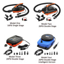 12V SUP Max 16/20 PSI zweistufige elektrische Luftpumpe Intelligente aufblasbare Pumpe für aufblasbares SUP Stand Up Paddle Surfing Board