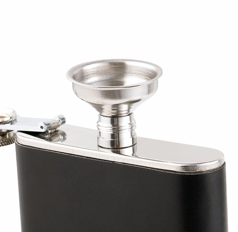 8oz Whisky Bottle Folding Vodka Cup And Stretching Liquor Flagon 304 Stainless Steel Alcohol Funnel Portable Pocket Hip Flasks