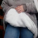 Thick Winter Adults Sofa Warm TV Blanket Wearable Outdoor Hiking  Hooded Sweatshirt Blanket Warm Hoodie TV Blankets With Pocket