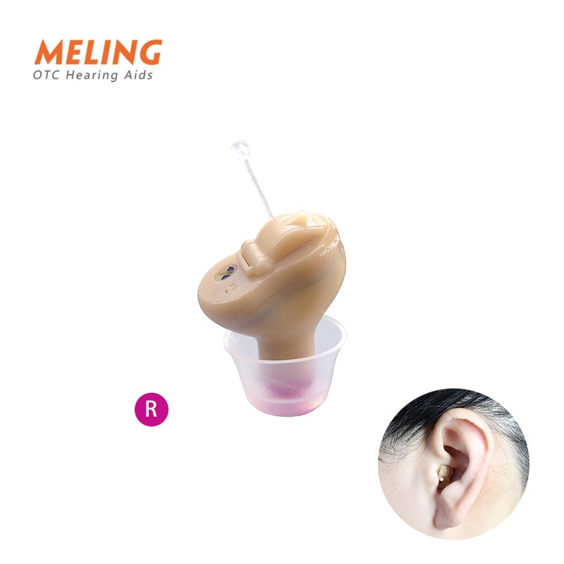 Meling Q10 Drahtlose Hörgeräte Mini CIC Unsichtbares Hörgerät Sound Amplifier Ear Hearing Portable für gehörlose ältere Dropship